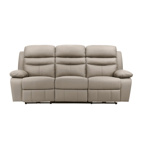 Hancock Latte Leather Power Double Reclining Living Room Set by Homelegance at Eve Furniture