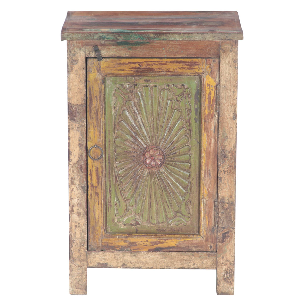 Hand Carved Wood Bedside Almirah Cabinet by Home Trends & Design at Eve Furniture