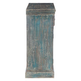 Hand Carved Wood Cabinet with Two Drawers and Two Doors by Home Trends & Design at Eve Furniture