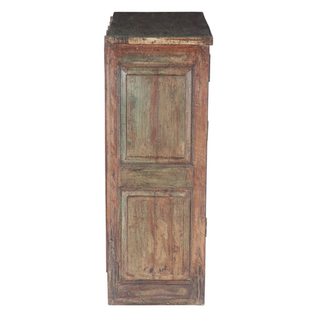 Hand Carved Wood Cabinet with Two Drawers and Two Doors by Home Trends & Design at Eve Furniture