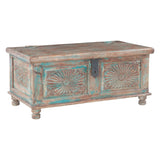 Hand Carved Wood Coffee Table with Built In Storage by Home Trends & Design at Eve Furniture