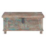 Hand Carved Wood Coffee Table with Built In Storage by Home Trends & Design at Eve Furniture