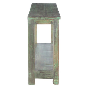Hand Carved Wood Console Table with Bottom Shelf by Home Trends & Design at Eve Furniture