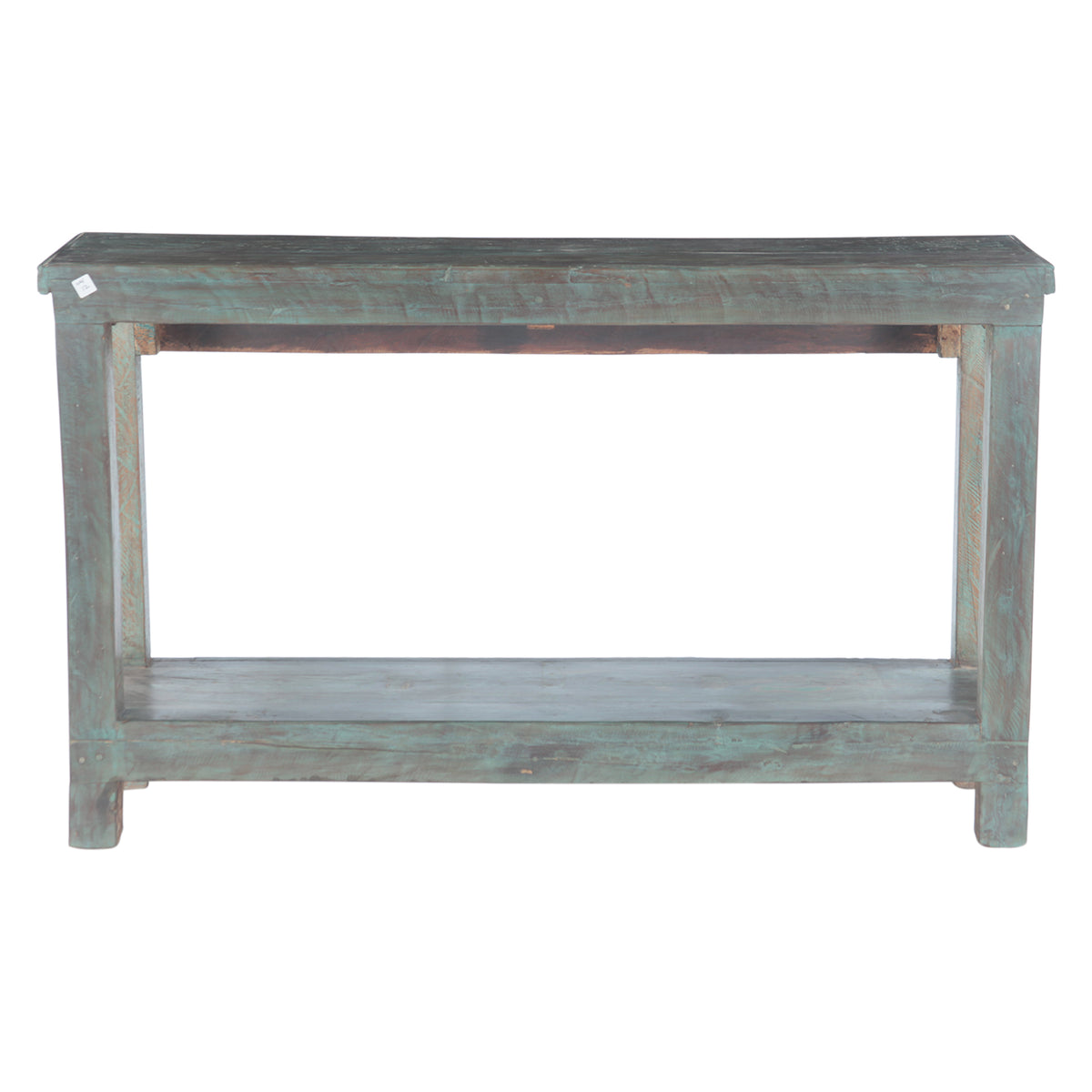 Hand Carved Wood Console Table with Bottom Shelf by Home Trends & Design at Eve Furniture