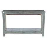 Hand Carved Wood Console Table with Bottom Shelf by Home Trends & Design at Eve Furniture
