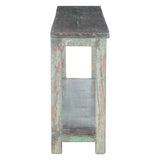 Hand Carved Wood Console Table with Bottom Shelf by Home Trends & Design at Eve Furniture