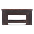 Hand Carved Wood Console Table with Bottom Shelf by Home Trends & Design at Eve Furniture