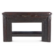 Hand Carved Wood Console Table with Bottom Shelf by Home Trends & Design at Eve Furniture