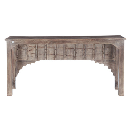 Hand Carved Wood Door Console Table by Home Trends & Design at Eve Furniture