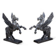 Hand Carved Wood Flying Horse Sculpture on Stand by Home Trends & Design at Eve Furniture