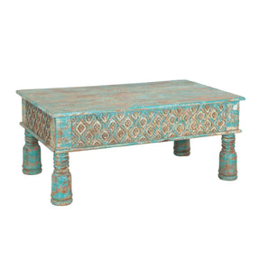 Hand Carved Wooden Coffee Table by Home Trends & Design at Eve Furniture