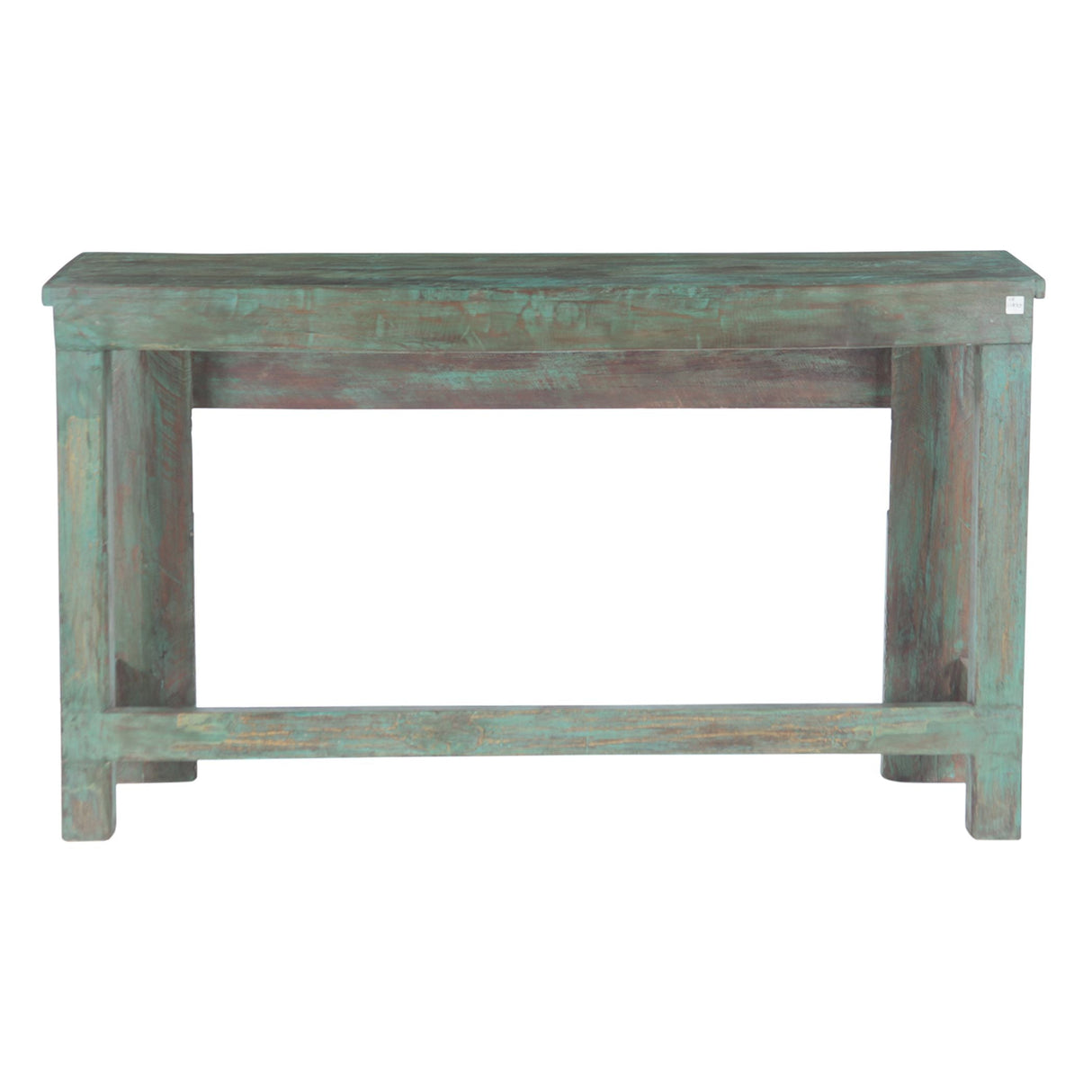 Hand Carved Wooden Console Table in Antique Teal by Home Trends & Design at Eve Furniture