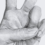 Hand Signs II by Jennifer Paxton Parker a Framed Art Print Matted under Glass by Mercana at Eve Furniture