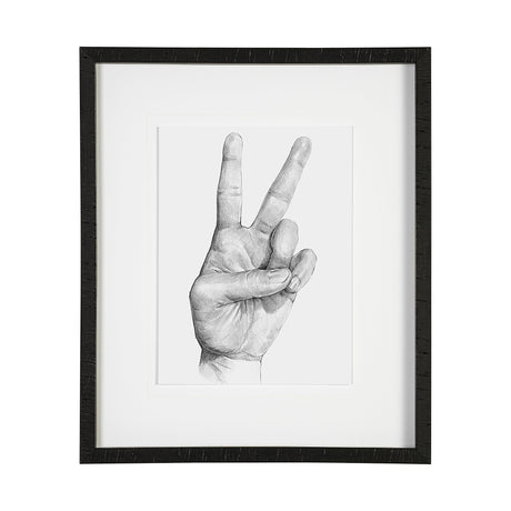 Hand Signs II by Jennifer Paxton Parker a Framed Art Print Matted under Glass by Mercana at Eve Furniture