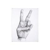 Hand Signs II by Jennifer Paxton Parker a Hand Embellished Textured Canvas by Mercana at Eve Furniture