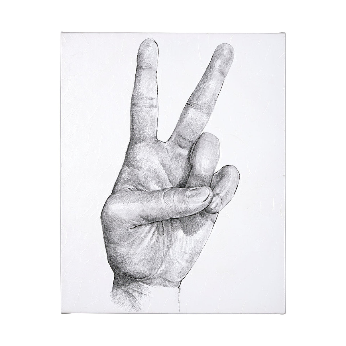 Hand Signs II by Jennifer Paxton Parker a Hand Embellished Textured Canvas by Mercana at Eve Furniture