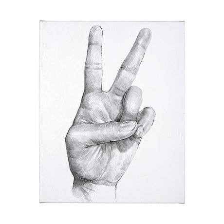 Hand Signs II by Jennifer Paxton Parker a Hand Embellished Textured Canvas by Mercana at Eve Furniture