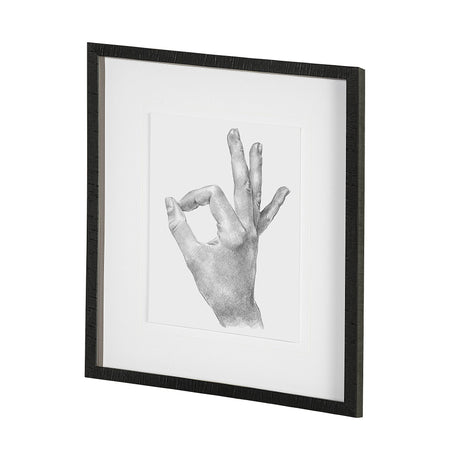 Hand Signs III by Jennifer Paxton Parker a Framed Art Print Matted under Glass by Mercana at Eve Furniture