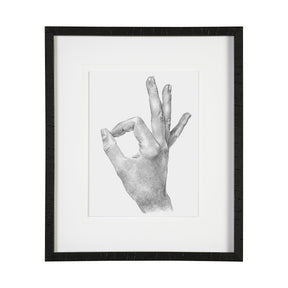 Hand Signs III by Jennifer Paxton Parker a Framed Art Print Matted under Glass by Mercana at Eve Furniture