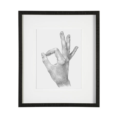 Hand Signs III by Jennifer Paxton Parker a Framed Art Print Matted under Glass by Mercana at Eve Furniture