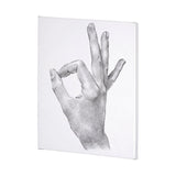 Hand Signs III by Jennifer Paxton Parker a Hand Embellished Textured Canvas by Mercana at Eve Furniture