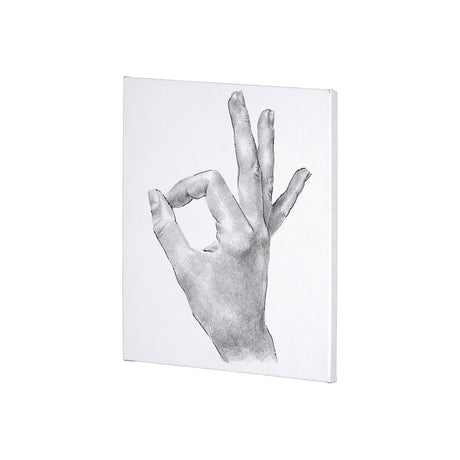 Hand Signs III by Jennifer Paxton Parker a Hand Embellished Textured Canvas by Mercana at Eve Furniture