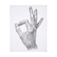 Hand Signs III by Jennifer Paxton Parker a Hand Embellished Textured Canvas by Mercana at Eve Furniture