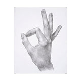 Hand Signs III by Jennifer Paxton Parker a Hand Embellished Textured Canvas by Mercana at Eve Furniture
