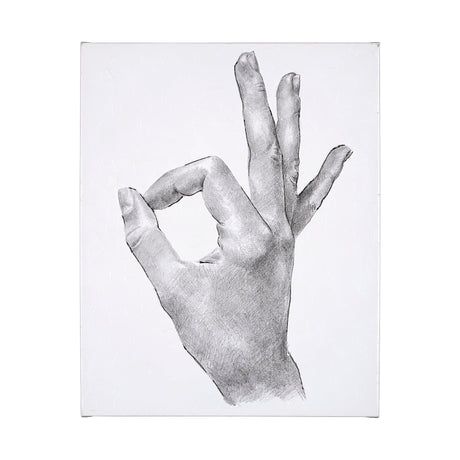 Hand Signs III by Jennifer Paxton Parker a Hand Embellished Textured Canvas by Mercana at Eve Furniture