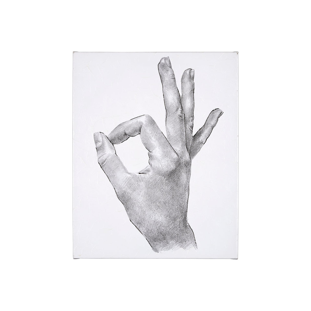 Hand Signs III by Jennifer Paxton Parker a Hand Embellished Textured Canvas by Mercana at Eve Furniture