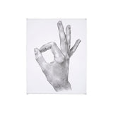 Hand Signs III by Jennifer Paxton Parker a Hand Embellished Textured Canvas by Mercana at Eve Furniture
