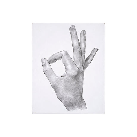 Hand Signs III by Jennifer Paxton Parker a Hand Embellished Textured Canvas by Mercana at Eve Furniture