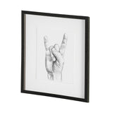 Hand Signs IV by Jennifer Paxton Parker a Framed Art Print Matted under Glass by Mercana at Eve Furniture