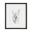 Hand Signs IV by Jennifer Paxton Parker a Framed Art Print Matted under Glass by Mercana at Eve Furniture