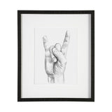 Hand Signs IV by Jennifer Paxton Parker a Framed Art Print Matted under Glass by Mercana at Eve Furniture