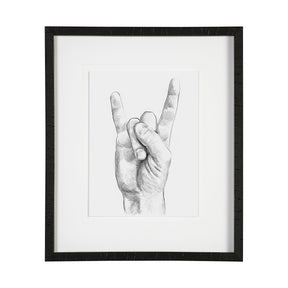 Hand Signs IV by Jennifer Paxton Parker a Framed Art Print Matted under Glass by Mercana at Eve Furniture