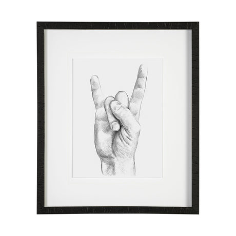 Hand Signs IV by Jennifer Paxton Parker a Framed Art Print Matted under Glass by Mercana at Eve Furniture