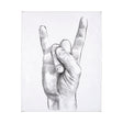 Hand Signs IV by Jennifer Paxton Parker a Hand Embellished Textured Canvas by Mercana at Eve Furniture