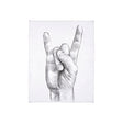 Hand Signs IV by Jennifer Paxton Parker a Hand Embellished Textured Canvas by Mercana at Eve Furniture