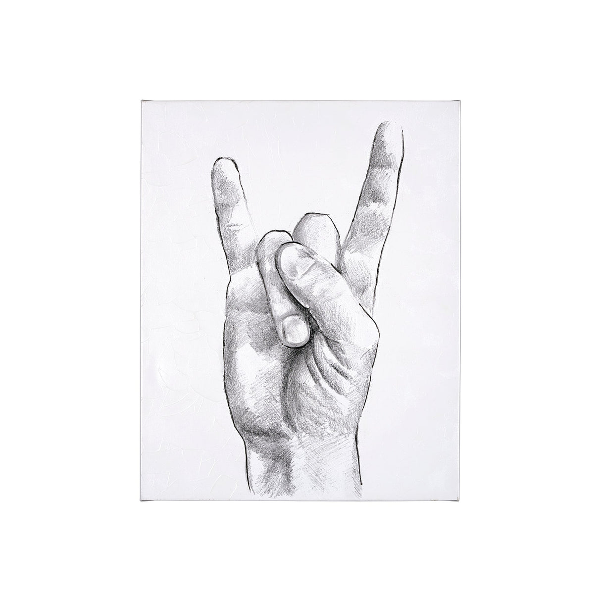 Hand Signs IV by Jennifer Paxton Parker a Hand Embellished Textured Canvas by Mercana at Eve Furniture