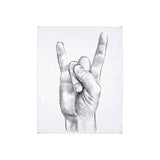 Hand Signs IV by Jennifer Paxton Parker a Hand Embellished Textured Canvas by Mercana at Eve Furniture