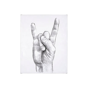 Hand Signs IV by Jennifer Paxton Parker a Hand Embellished Textured Canvas by Mercana at Eve Furniture