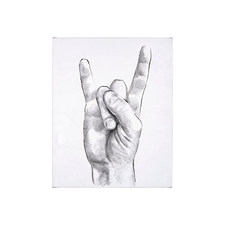 Hand Signs IV by Jennifer Paxton Parker a Hand Embellished Textured Canvas by Mercana at Eve Furniture