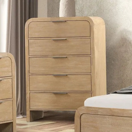 Handforth Natural 5-Piece Queen Bedroom Set by Furniture of America at Eve Furniture