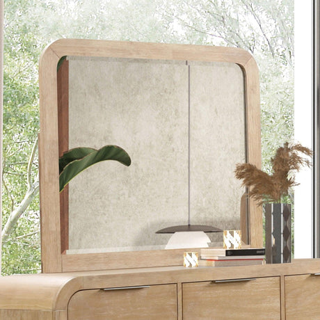 Handforth Natural Mirror by Furniture of America at Eve Furniture