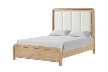 Handforth Natural Upholstered Queen Bed by Furniture of America at Eve Furniture