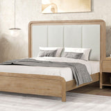 Handforth Natural Upholstered Queen Bed by Furniture of America at Eve Furniture