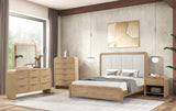Handforth Natural Upholstered Queen Bed by Furniture of America at Eve Furniture