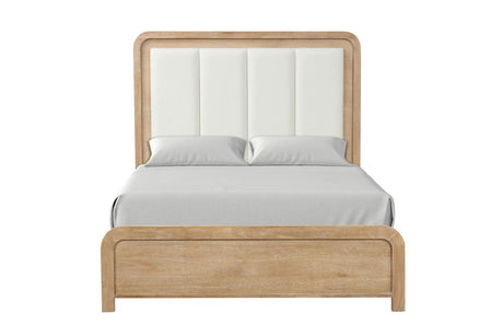 Handforth Natural Upholstered Queen Bed by Furniture of America at Eve Furniture