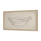 Handled Bowl Sketch by Mercana Studio a Hand Embellished Framed Art Print by Mercana at Eve Furniture
